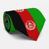 Afghaans stropdas met vlagpatroon (Opgerold)