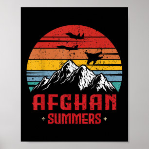 Afghaans Summers Veteran Shirt Funny Afghanistan V Poster