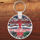 Afghaans uk Verenigd Koninkrijk - Britse boom Sleutelhanger (Voorkant)
