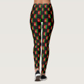 Afghaans vlagpatroon geruit leggings (Achterkant)
