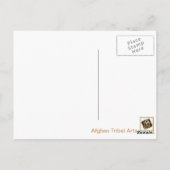 Afghaanse bruiloft textiel briefkaart (Achterkant)