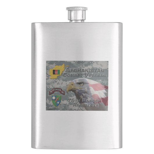 Afghaanse gevechtsveteraan 75e Ranger Regiment Flacon (Voorkant)