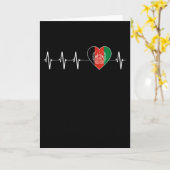 Afghaanse hartslag Ik hou van Afghanistan Kaart (Gele Bloem)