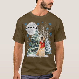 Afghaanse heuvel onder moonlight - kerstpajama t-shirt