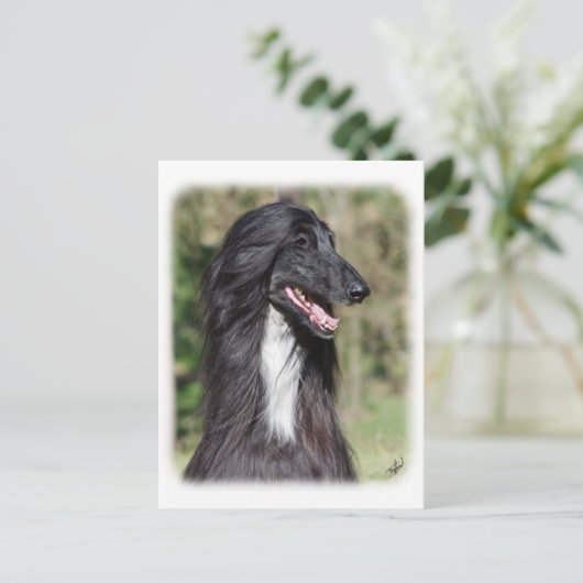 Afghaanse hond AA017D-101 Briefkaart (Staand voorkant)
