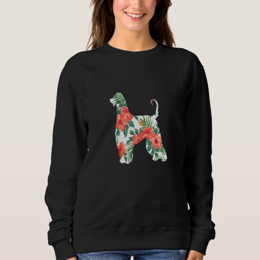 Afghaanse hond Aloha Hawaiian Dog Trui (Voorkant)