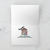 Afghaanse hond bezoekt Kaarten van Santa's House (Binnen)