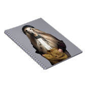 Afghaanse hond blond haar in broek notitieboek (Rechterzijde)