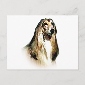 Afghaanse hond briefkaart