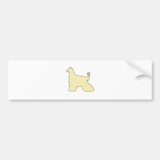 afghaanse hond bumpersticker (Voorkant)