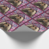 Afghaanse hond cadeaupapier (Hoek)