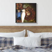 Afghaanse hond canvas afdruk (Insitu (Slaapkamer))