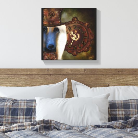 Afghaanse hond canvas afdruk (Insitu (Slaapkamer))