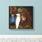 Afghaanse hond canvas afdruk (Insitu (Houten vloer))