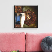 Afghaanse hond canvas afdruk (Insitu (Woonkamer))