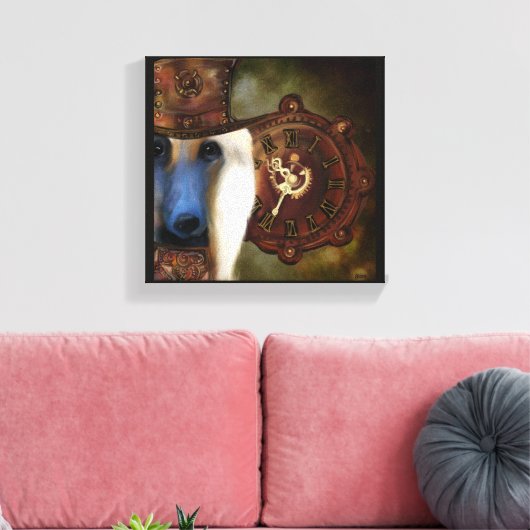 Afghaanse hond canvas afdruk (Insitu (Woonkamer))