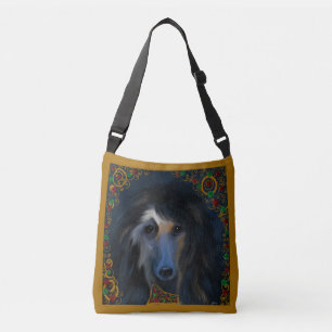 Afghaanse hond crossbody tas