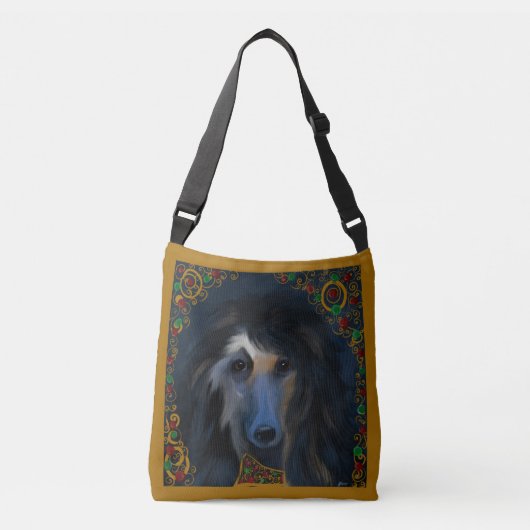 Afghaanse hond crossbody tas (Voorkant)