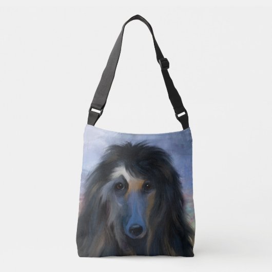 Afghaanse hond crossbody tas (Voorkant)