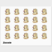 Afghaanse hond deed het me ronde sticker (Vel)