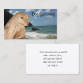 Afghaanse hond die aan het kruipen is visitekaartje (Voorkant / Achterkant)