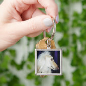 Afghaanse hond draagt Tiara Sleutelhanger (Hand)
