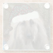 Afghaanse hond glazen onderzetter (Achterkant)