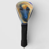 Afghaanse hond golfheadcover (Voorkant)