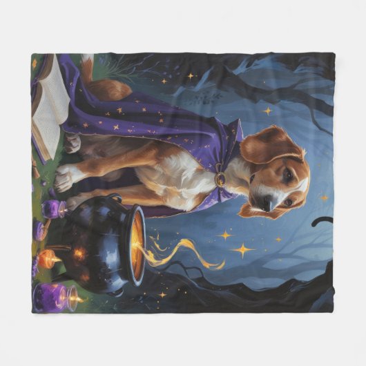 Afghaanse hond grillig Halloween schilderij Fleece Deken (Voorkant (Horizontaal))