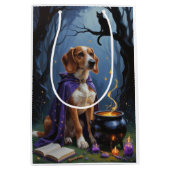 Afghaanse hond grillig Halloween schilderij Medium Cadeauzakje (Voorkant)
