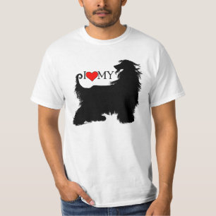 Afghaanse hond I Love (hart) my T-shirt