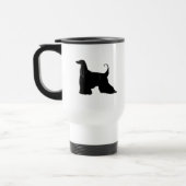 Afghaanse hond in Silhouette Reisbeker (Links)