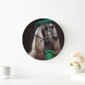 afghaanse hond in St. Patrick's Day Dress Grote Klok (Huis)