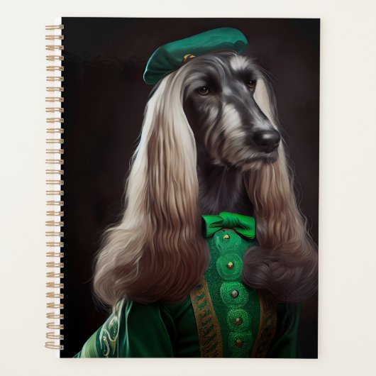 afghaanse hond in St. Patrick's Day Dress Planner (Voorkant)