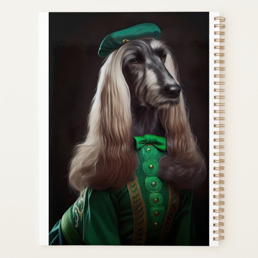 afghaanse hond in St. Patrick's Day Dress Planner (Achterkant)