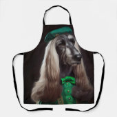 afghaanse hond in St. Patrick's Day Dress Schort (Voorkant)