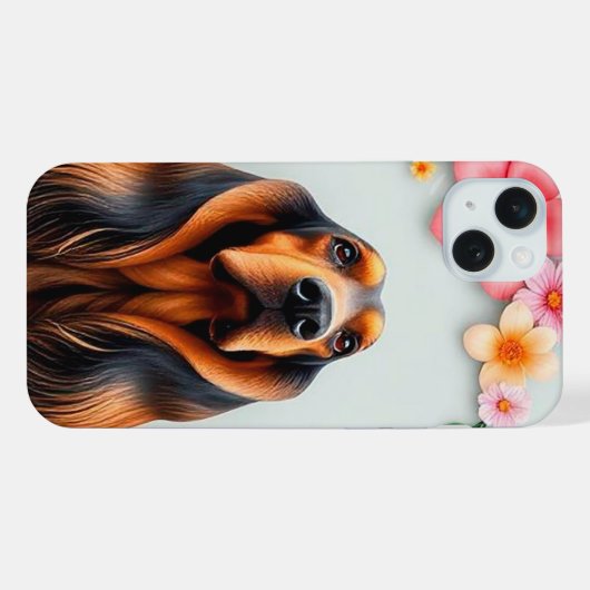 Afghaanse hond iPhone hoesje (Achterkant horizontaal)