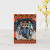 Afghaanse hond kaart (Gele Bloem)