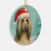 Afghaanse hond keramisch ornament (Rechts)