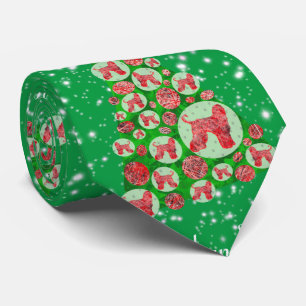 Afghaanse Hond Kerstboom Groene Hals Stropdas