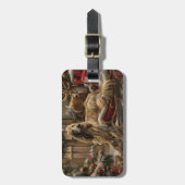 Afghaanse hond Kerstmis Feest Bagagelabel (Voorkant verticaal)