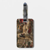 Afghaanse hond Kerstmis Feest Bagagelabel (Achterkant verticaal)