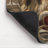 Afghaanse hond Kerstmis Feest Muismat (Hoek)