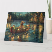 Afghaanse hond kerstvakantie kaart (Voorkant)