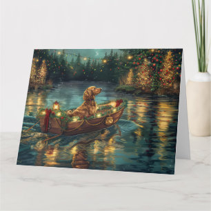 Afghaanse hond kerstvakantie kaart