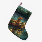 Afghaanse hond kerstvakantie kleine kerstsok (Voorkant (Hangend))