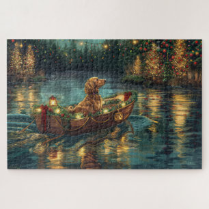 Afghaanse hond kerstvakantie legpuzzel