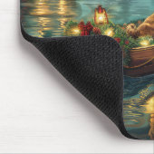 Afghaanse hond kerstvakantie muismat (Hoek)