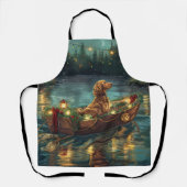 Afghaanse hond kerstvakantie schort (Voorkant)