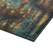 Afghaanse hond kerstvakantie snijplank (Hoek)